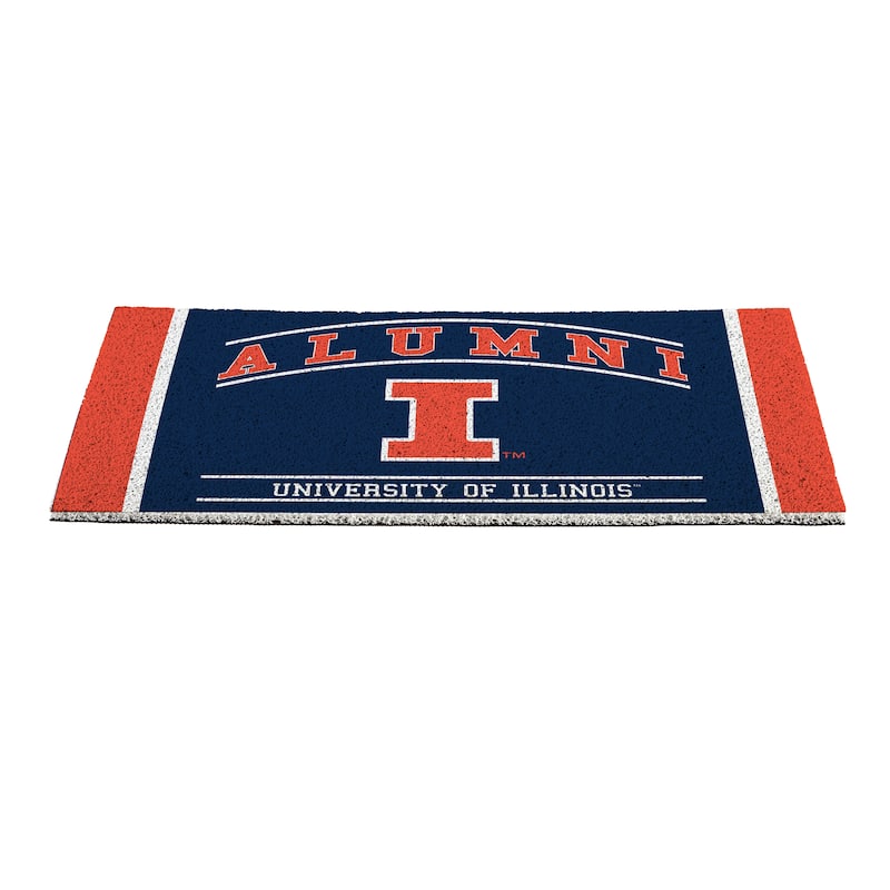 28 in. x 16 in. University of Illinois Alumni Full Color PVC Door Mat