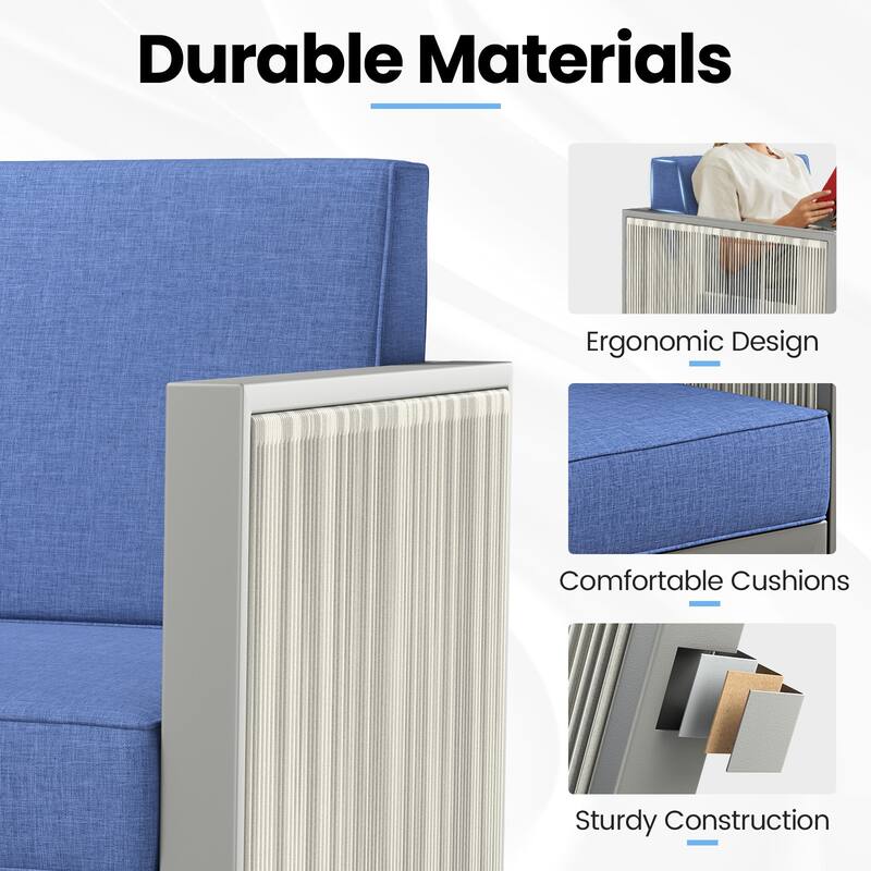 Outdoor Wicker Rattan Arm Chair with Cushion