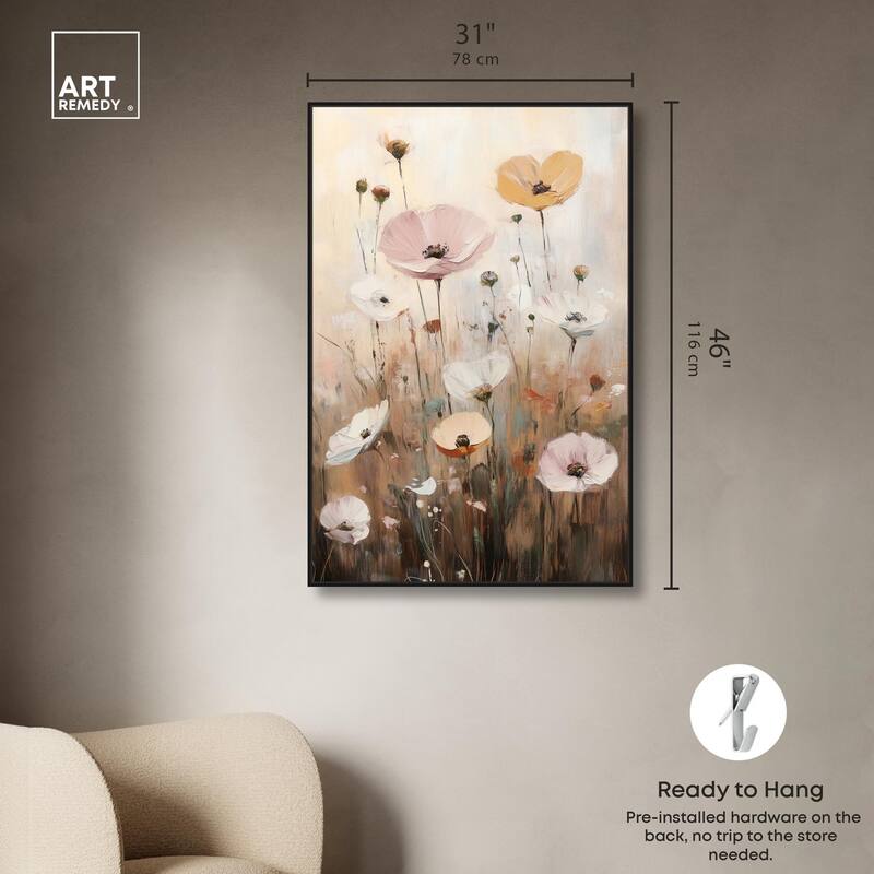 Delicate Flowers in Bloom Canvas by Art Remedy