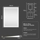 preview thumbnail 33 of 52, LED Bathroom Vanity Mirror Wall Mounted with Double Light Strip, 3-Color Dimmable, Anti-Fog, HD Tempered Glass, UL-Listed, ETL