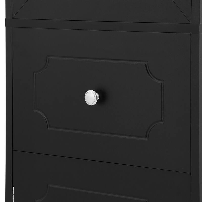 Freestanding Storage Cabinet with Drawer and Doors