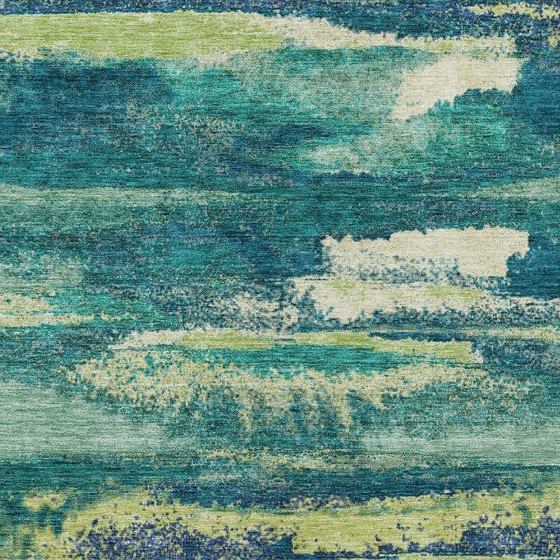 HomeRoots Abstract Transitional Rectangle Outdoor Rug