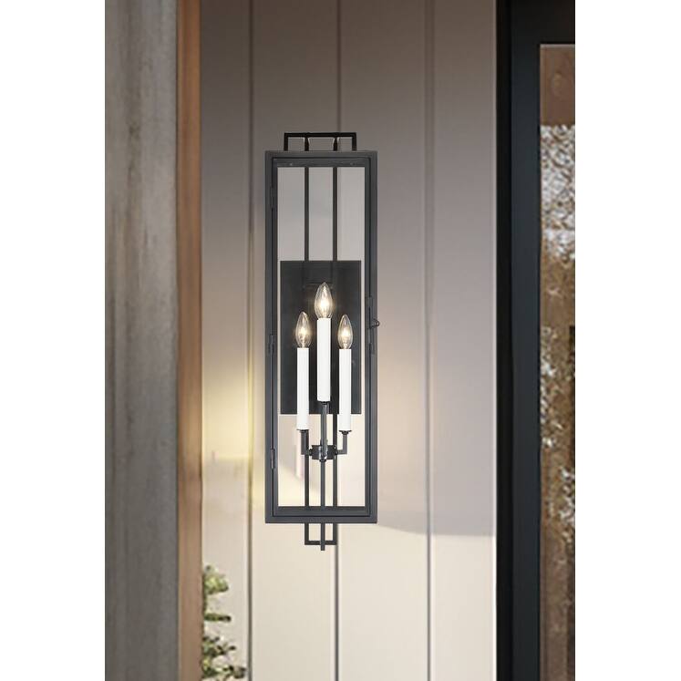 The Great Outdoors 73332 Knoll Road 4 Light 35" Tall Wall Sconce with