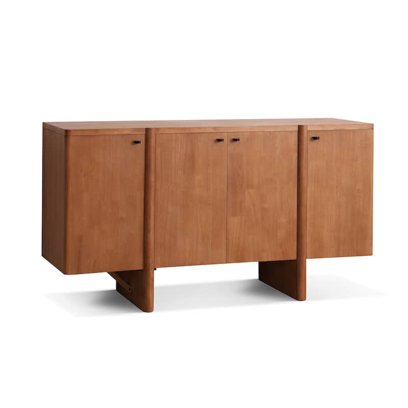 Christopher Knight Home - Noah 55" Wide Storage Sideboard with Adjustable Shelves and Sleek Modern Design