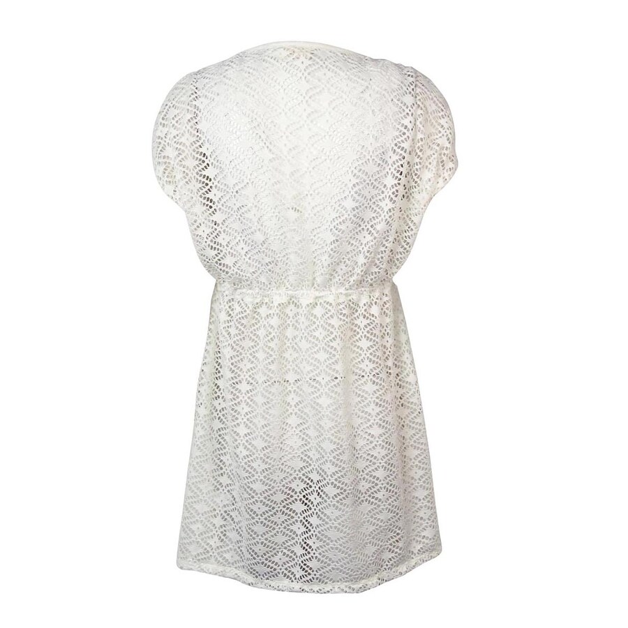 beige swim cover up