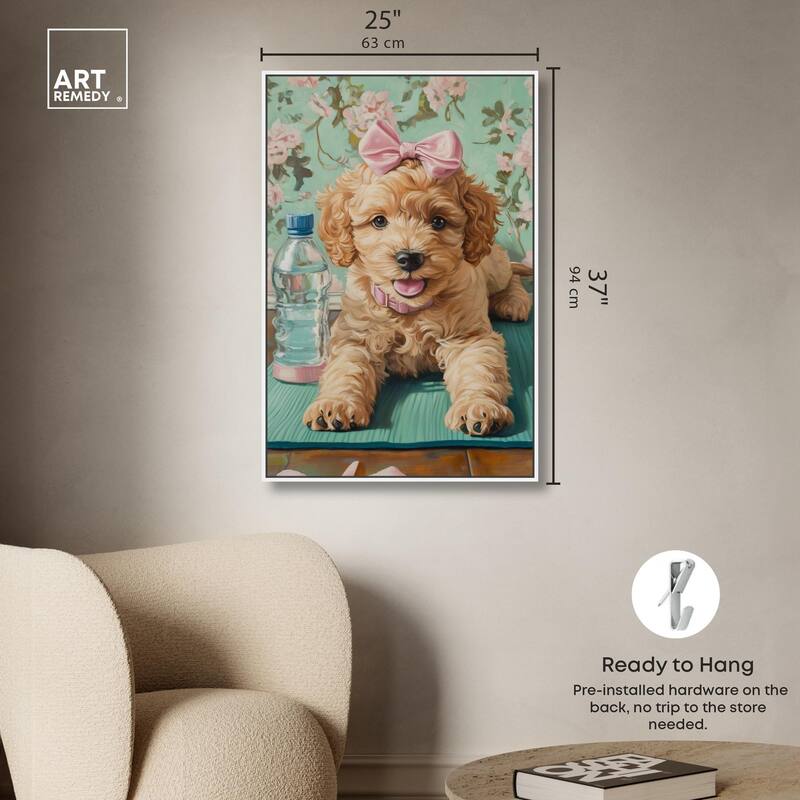 Goldendoodle Dainty Yoga Canvas by Art Remedy