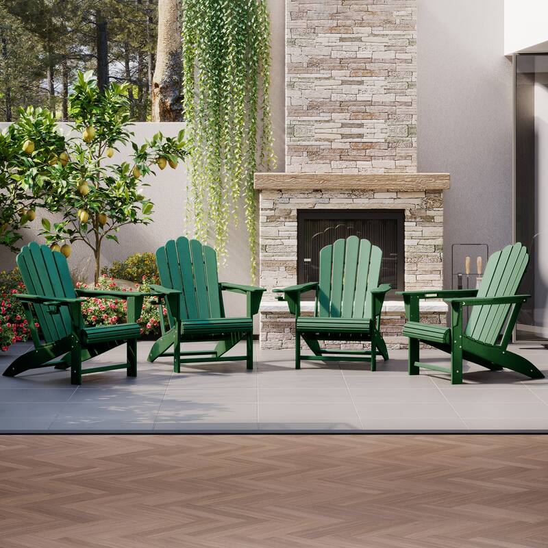 Aderson Outdoor Poly Adirondack Chair (Set of 4)