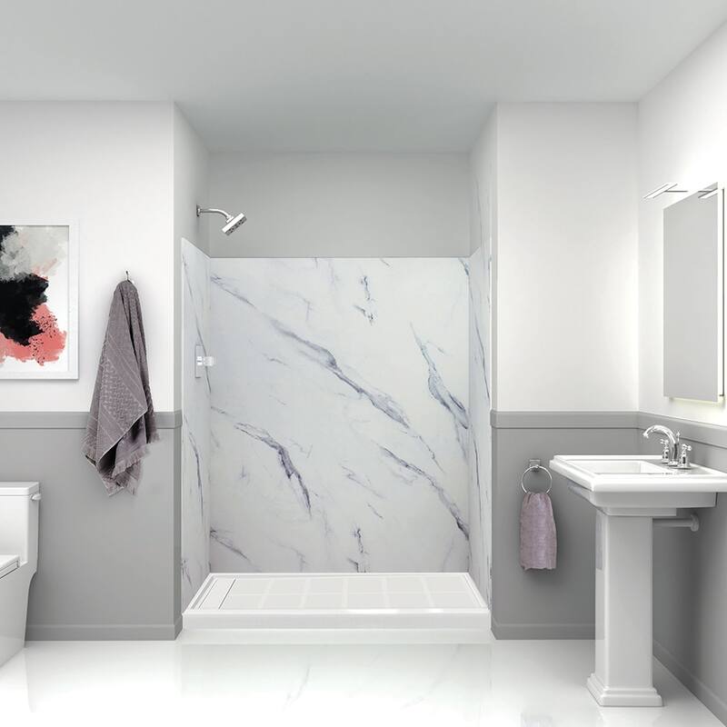 Transolid Expressions 32-in X 60-in X 72-in Glue to Wall Shower/Walls - 60" x 32" x 72" - 60" x 32" x 72"
