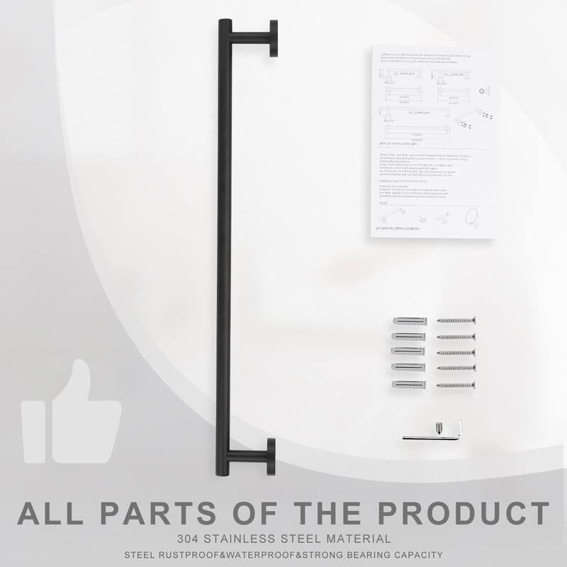 WOWOW Mutiple length Wall Mounted Stainless Steel Towel Bar
