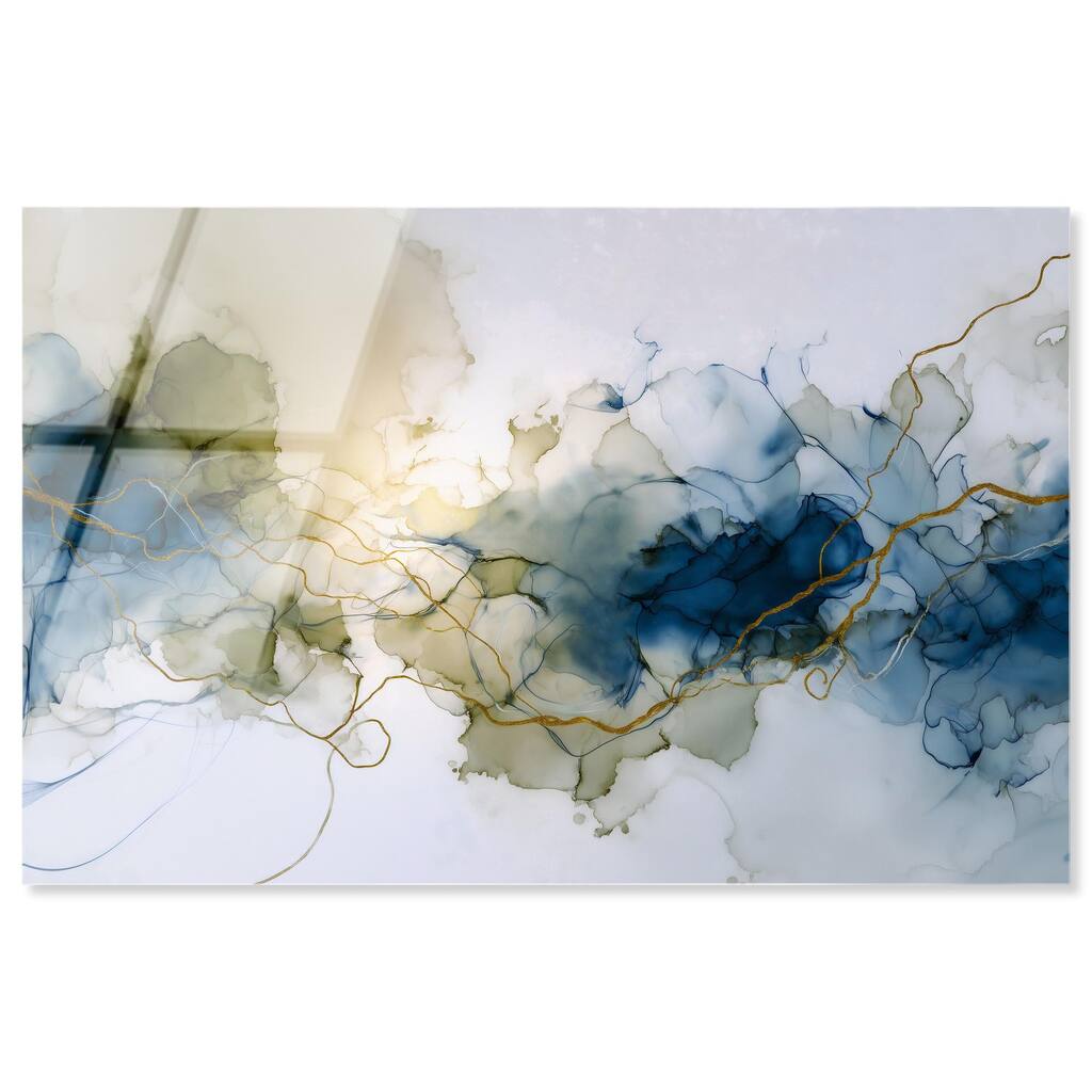 Fluid Geode Acrylic by Art Remedy, Ready to Hang