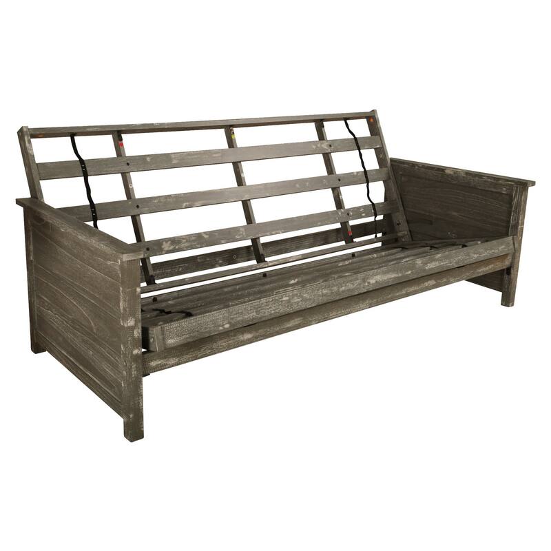 Somette Lexington Full-size Futon Frame in Weathered Gray Finish (Mattress not included)