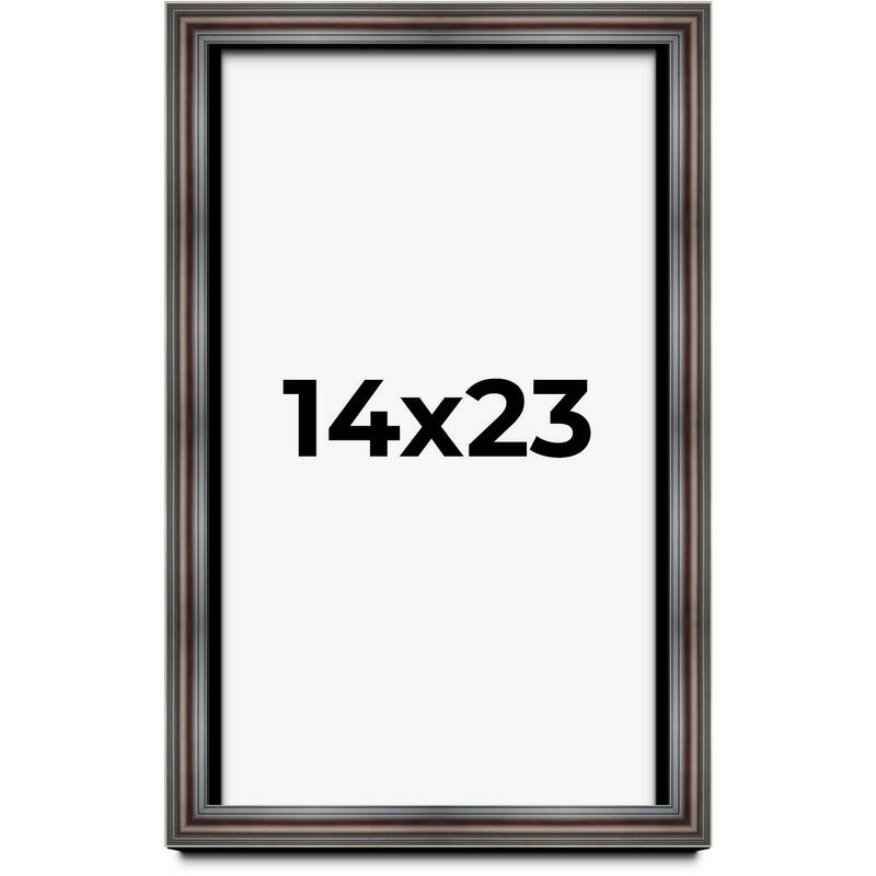 14x23 Shadow Box Frame Brown Cherry | 2.625 Inches Deep Pine Wood