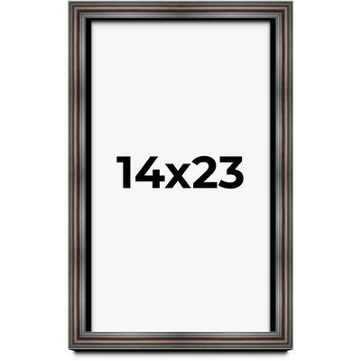14x23 Shadow Box Frame Brown Cherry | 2.625 Inches Deep Pine Wood