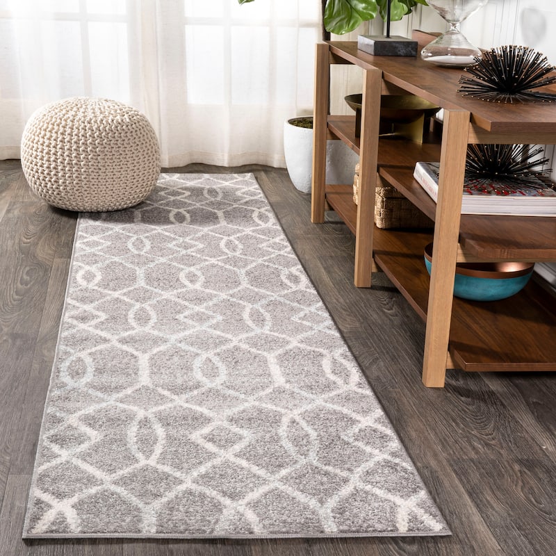JONATHAN Y Moroccan Ogee Fretwork Area Rug