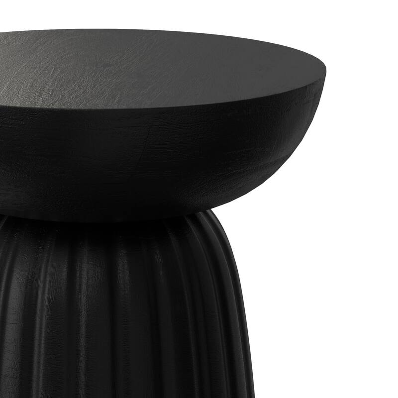 WYNDENHALL Willis 13" Wide Solid Wood Contemporary Accent Table & Fully Assembled - 12.6" D x 12.6" W x 17.7" H