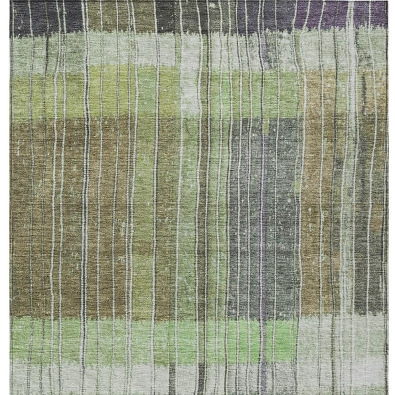 HomeRoots Striped Transitional Rectangle Outdoor Rug