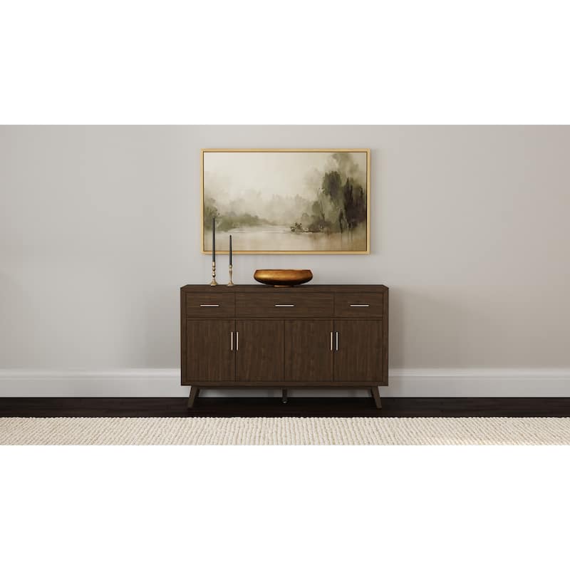 Simply Solid Doretta Dining & Server Set with Upholstered Seating