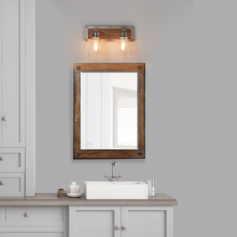 Carbon Loft Antique Bathroom Vanity Silver Linear Wall Sconce