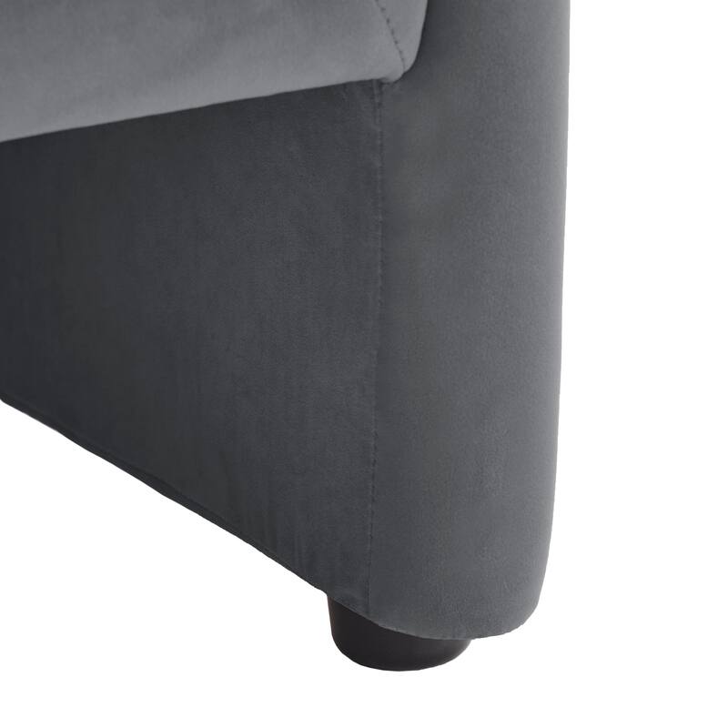 Modern Upholstered Barrel Accent Chair