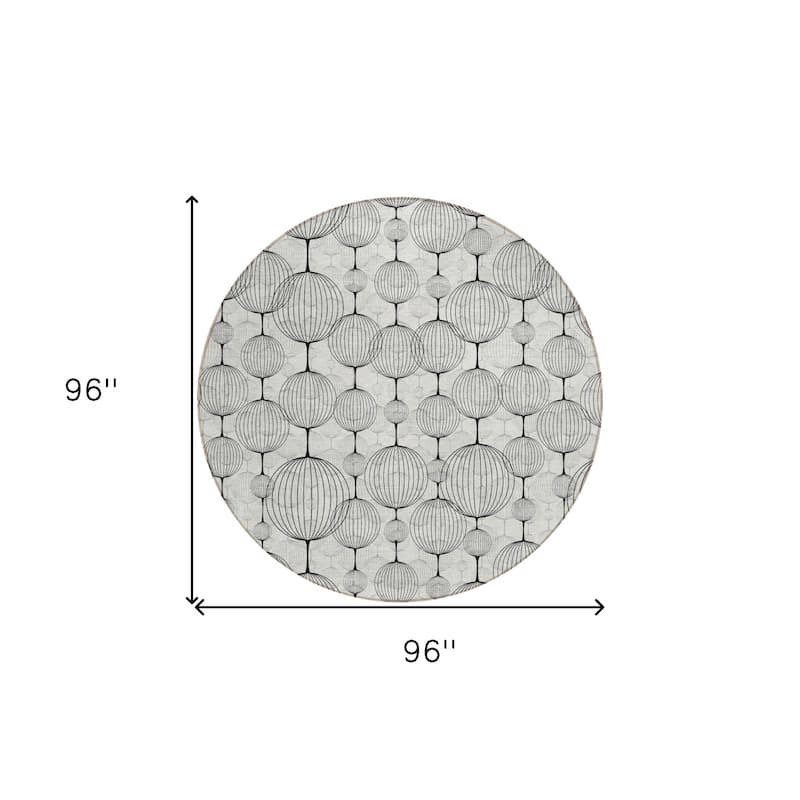 HomeRoots Geometric Transitional Rectangle Outdoor Rug