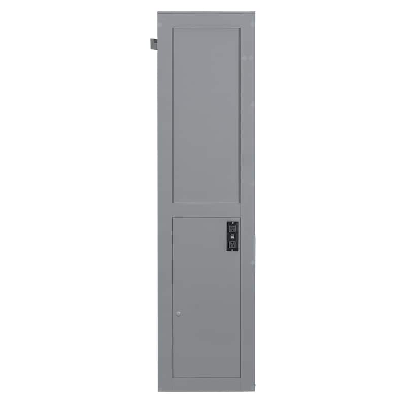 Foldable Murphy Bed Wall Bed Cabinet with USB Ports and Outlets