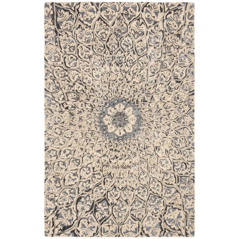 SAFAVIEH Handmade Allure Nazire Modern Floral Wool Rug