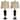 Madison Table Lamp - Bronze Finish - Beige Hardback Fabric Shade - Set Of 2