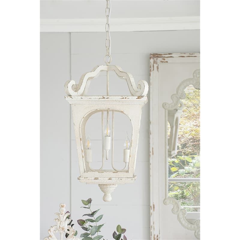 4 - Light Wood Chandelier