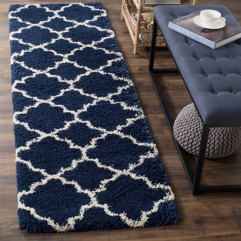 SAFAVIEH Hudson Shag Vitchka Glam Trellis 2-inch Area Rug