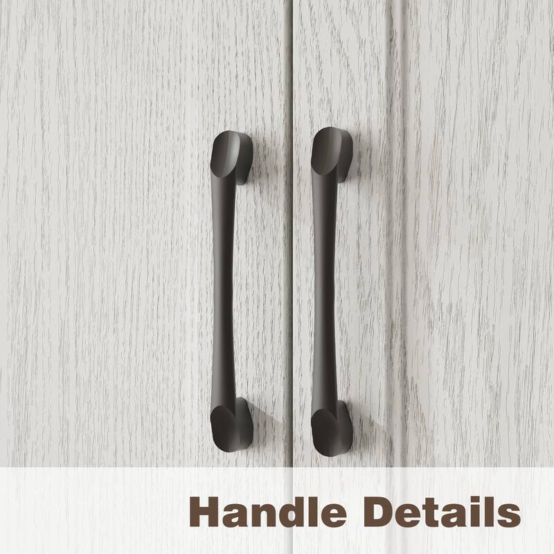 6 Doors Wardrobe Closet Armoire with Hanging Rail White/Brown Large Cabinet