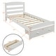 preview thumbnail 8 of 31, Twin Size Platform Bed Panel Bed with Storage Drawer for Kids, Teens