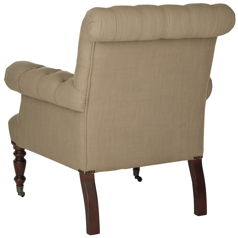SAFAVIEH Shaina True Taupe Club Chair - 32.7" x 33.9" x 35.4" - 33Wx34Dx35H