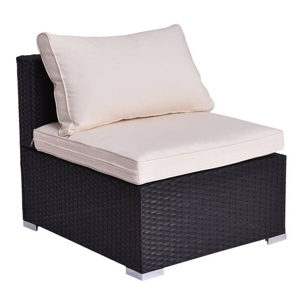 Shop Costway Black Outdoor Patio Rattan Furniture Set Infinitely