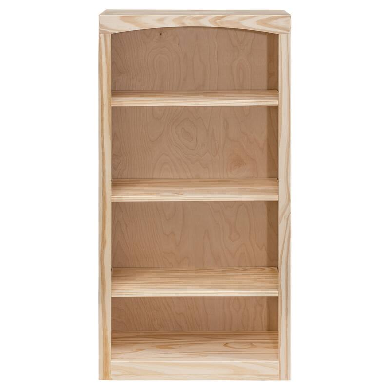 Arch+Haven Solid Wood Bookcase 24 x 48 - Unfinished
