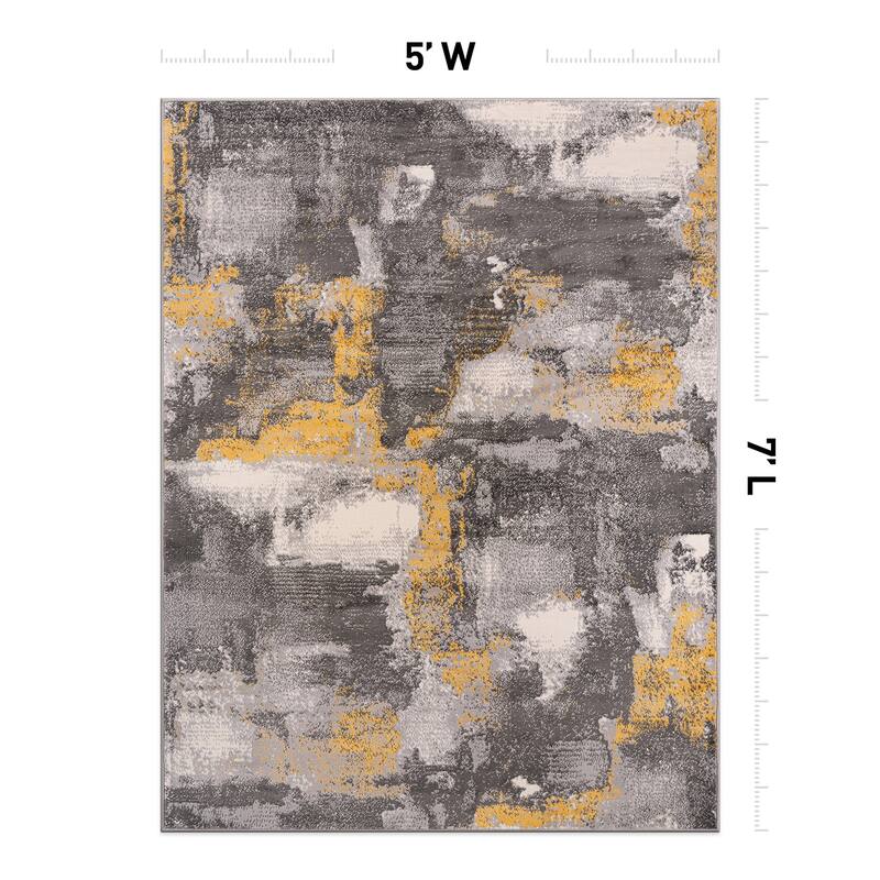 World Rug Gallery Brighton Modern Abstract Area Rug