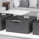 preview thumbnail 8 of 11, Storage Box Woven Basket Bin Container Tote Cube Organizer Shelf Organizer with Built-in Carry Handles