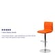 preview thumbnail 105 of 111, Modern Vinyl Stitch Back Adjustable Height Barstool - 16"W x 19"D x 35" - 44"H