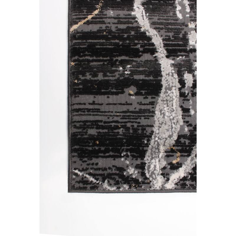 ECARPETGALLERY Florence Dark Grey Casual Rug