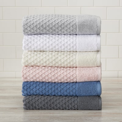 Cotton Textured Towel Set Grayson Collection