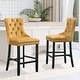 preview thumbnail 26 of 56, Contemporary Tufted Velvet Upholstered Counter Bar Stools Set of 2