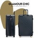 preview thumbnail 20 of 18, ELLE Louvre 2 Piece Expandable Polycarbonate Spinner Luggage Set