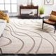 preview thumbnail 9 of 14, SAFAVIEH Florida Shag Sigtraud Abstract Waves 1.2-inch Thick Rug