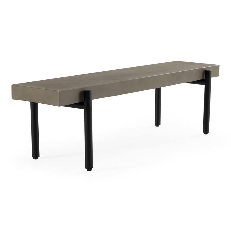 Modrest Timlin Modern Concrete & Metal Bench