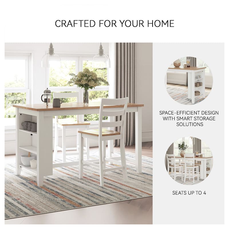 Signature Design by Ashley Gesthaven Counter Height Dining Table - 60" W x 30" D x 36" H