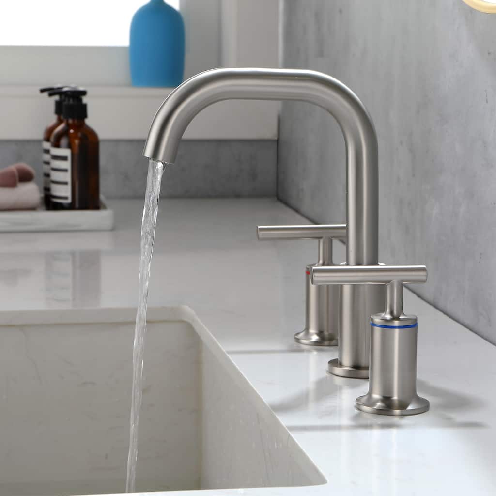 Topcraft 3 Colors 2-Handle Widespread Bathroom Sink Faucet