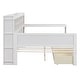 preview thumbnail 27 of 34, Multi-functional Wooden Full Size Daybed with Storage Shelves, Drawers, and Study Desk