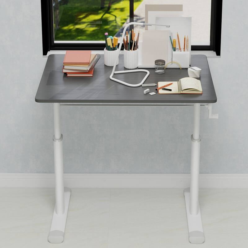 Adjustable compact design study desk suitable for children and adults - Grey
