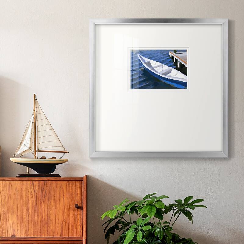 Colorful Rowboat IVPremium Framed Print
