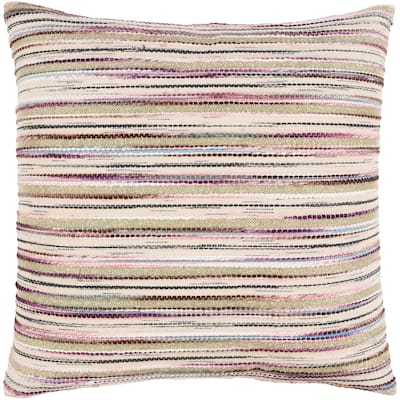 Artistic Weavers Iliana Metallic Striped Multicolor Throw Pillow