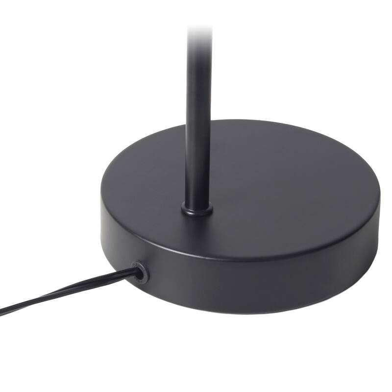 Looped Neck Desk Lamp with Adjustable Cone Shade - 16" - Black